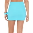 thumbnail image 4 of Hit Rewind Junior Crinkle Mini Skirt Coverup with Scrunchy, 4 of 4