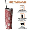 thumbnail image 6 of 20oz Red Christmas Village Pattern Skinny Tumblers Stainless Steel Tumbler with Lid and Straw,Vacuum Insulated Double Wall Travel Tumbler Cups with Cleaning Brush for Coffee,Tea, 6 of 6