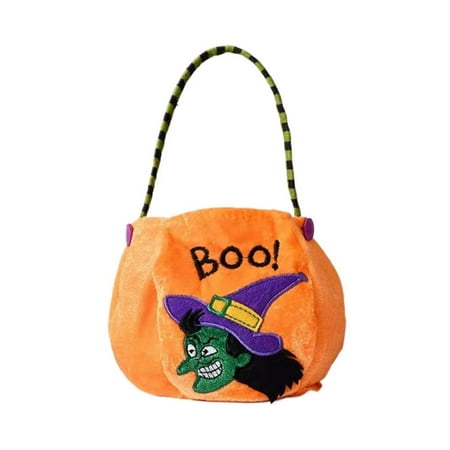SharkTRUE Halloween Decoration Supplies Round Handbag Ghost Festival Children Candy Gift Bag