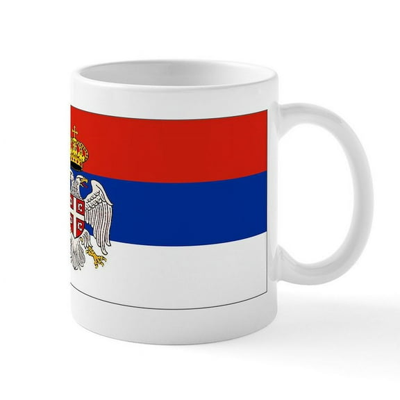 CafePress - Serbian Mug - 11 oz Ceramic Mug - Novelty Coffee Tea Cup