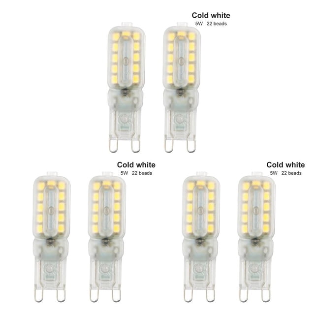 Mini luz LED Advancent 2 piezas 360 grados Regulable Blanco cálido Blanco frío