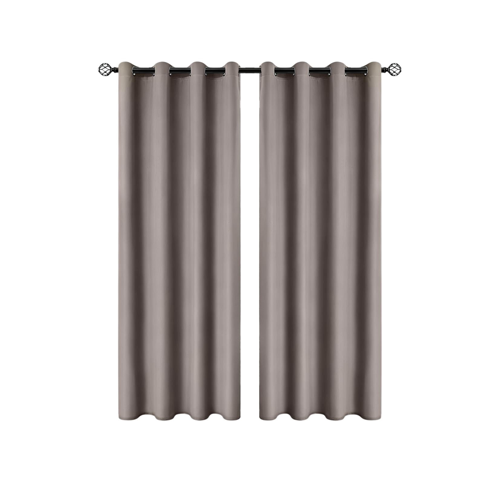 Fmbmuo Perforated Style Black Out Curtains Thermal Insulation Beige Blackout Decorations， Tab Machine Washable 1 pcs Minimalist Window Curtains， Bedroom/Living Room,79 Inch