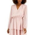 thumbnail image 2 of INC International Concepts Womens Metallic Clip Dot Tiered Dress Pale Mauve XL, 2 of 3