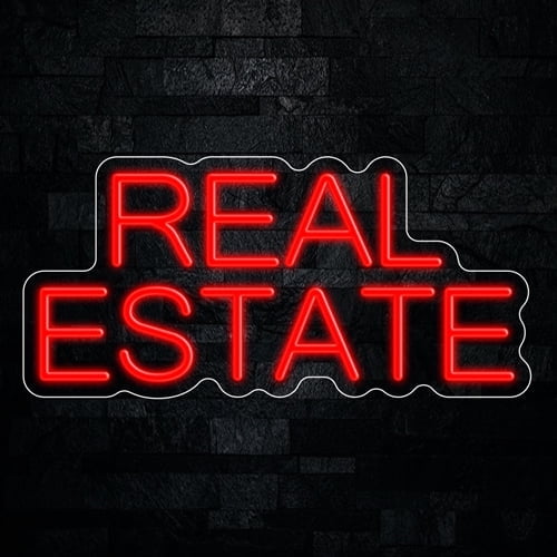 Real Estate Neon LED Sign 21"L x 10"H #32656