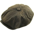 thumbnail image 5 of PU Leather Ivy Hat Golf Driving Ascot Winter Flat Cabbie Newsboy Applejack, 5 of 6