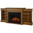 thumbnail image 1 of Real Flame Ashton Grand Media Electric Fireplace TV Stand In English Oak, 1 of 12