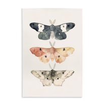 Stupell Industries Watercolor Moth Trio Animals Painting Unframed Art Print Wall Art, 13 x 19