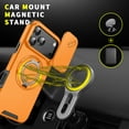 thumbnail image 6 of Allytechgroup Rugged Case for Apple iPhone 17 Pro with 2 Pcs Screen Protector, Sliding Camera Lens Cover Rotating Kickstand Anti-Scratch Magnetic Back Cover Compatible with Car Mount,Orange, 6 of 10