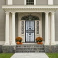 thumbnail image 6 of Grisham Deluxe Steel Security Door,36'' x 80''  Metal Tempered Glass Door Screen Replacement Enter Doors,Storm Door, 6 of 7