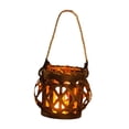 thumbnail image 2 of Elodie Chinese Mid Autumn Festival Lantern Rattan Lantern with Handle Traditional Table coffee, 2 of 8
