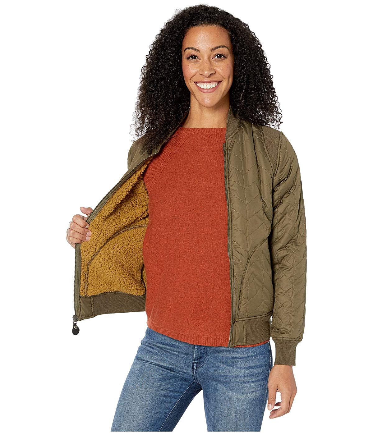 Prana Diva Varsity Jacket Slate Green 