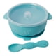 thumbnail image 1 of Plato Hondo con Tapa y cuchara Papubaby con base de succión Azul, 1 of 2