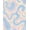 Pink, Pattern 3, variant on 4x6 Machine Washable Non-Slip Area Rug, Abstract Topography Inspired With Fluid Contour Layers High Traffic Rug, Blue, 471146
