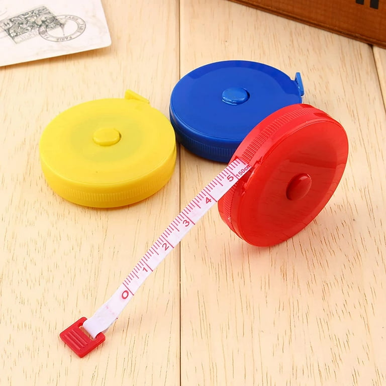 Tape Measure Body Measuring Tape, Hot Retractable 1.5M Sewing Tailor Cloth  Soft Flat Tape Body Measure Ruler for Daily Use