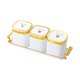 thumbnail image 4 of Caja de condimentos con tapa y bandeja Caja de condimentos 3 rejillas Organizador de especias Condimento blanco, 4 of 9