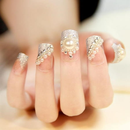 IKemiter 3D Fashion White Nail Art Tips Pearl Acrylic Gem Glitter Manicure DIY Decoration | Walmart Canada IKemiter 3D Fashion White Nail Art Tips Pearl Acrylic Gem Glitter Manicure DIY Decoration | Walmart Canada