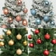 thumbnail image 2 of Xiao Hua Juego de 24 adornos navideños dorados irrompibles, 1,57 pulgadas, para colgar en el árbol de Navidad., 2 of 4