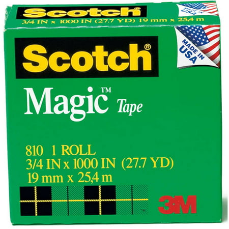 Scotch 810-3PK 3 Pack 3/4" Magic Tape