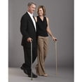 thumbnail image 2 of Bastón Switch Sticks para hombre o mujer, plegable y ajustable de 32 a 37 pulgadas, apto para FSA y HSA, grabado en color coñac., 2 of 5