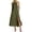 Army Green#7, variant on Summer Dresses for Women Embroidered Square-Neck Sleeveless Casual Floral Dress with Pockets Blue M