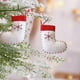 thumbnail image 4 of Colgante de adorno de lana navideña | Decoración suave hecha a mano para el árbol | Tela Roja y Blanca | 2.95 Acento navideño reutilizable | Ligero, seguro, fácil de almacenar | Regalo y decoración, 4 of 6