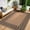 Brown, variant on Easy Jute Dining Room Rugs 10x13 Geometric Bordered Accent Rugs with Non-Slip Backing, Stain-Resistant Contemporary Carpet, Neutral Floor Mats for Backyard, Living Room, Deck, Dark Brown