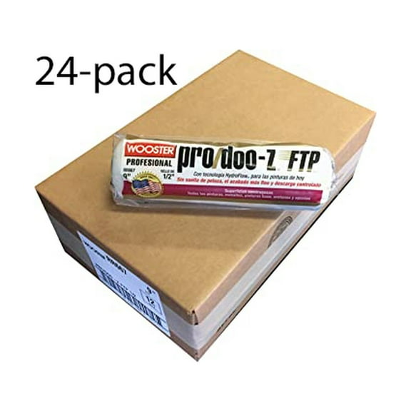 Wooster Genuine 9" Pro/Doo-Z FTP 1/2" Nap 24-Pack Roller Cover - RR667-9-24PK
