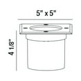 thumbnail image 2 of Eurofase Lighting - 7W 1 Led Square In-Ground Light - 5 Inches Wide By 4.13, 2 of 2