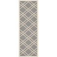 thumbnail image 1 of Safavieh Courtyard Anthracite Indoor Outdoor Rug - Runner 2'3" x 10', 1 of 2