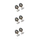 thumbnail image 4 of Wosthever 1 Pair Peacock Double Metal Clothes Towel Bag Hook Hanger Wall DIY Type1 NO1, 4 of 6