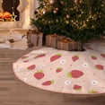 thumbnail image 5 of Sikiie Strawberries Nativity Christmas Tree Skirt, Jesus Christian Winter Holiday Tree Mat Decoration(30-48IN), 5 of 6