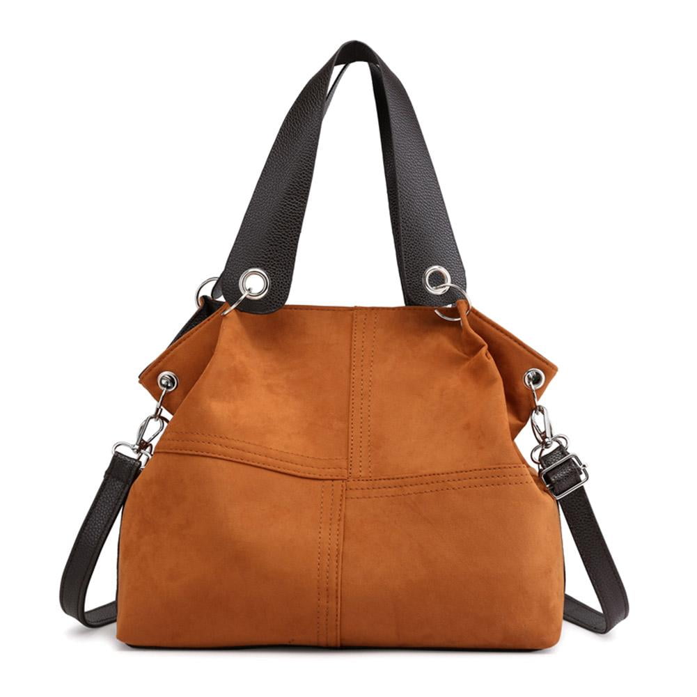 Simple Large-capacity Female Handbag Shoulder Bag Wild PU Double Belt Messenger Bags with green 