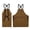 Khaki, variant on UNIWELL Green Canvas Cooking Apron Adjustable Cross Back Apron with Pockets for Kitchen Baking Grilling BBQ