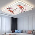 thumbnail image 2 of Spring Red Bird Magnetic Fluorescent Light Covers for Ceiling Lights 2x4Ft, Summer Vintage Branch Floral Beige Office Classroom Kitchen Drop Ceiling Light Covers Lighting Filters Shade Panel 1 Pack, 2 of 9