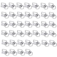 thumbnail image 2 of 40Pcs/Set Key Fob Hardware Wristlet Keychain Hand Craft Making Bag Wristlets Supplies Embroidery Tail Clip with Key Rings Bag Parts Accessories, 2 of 9
