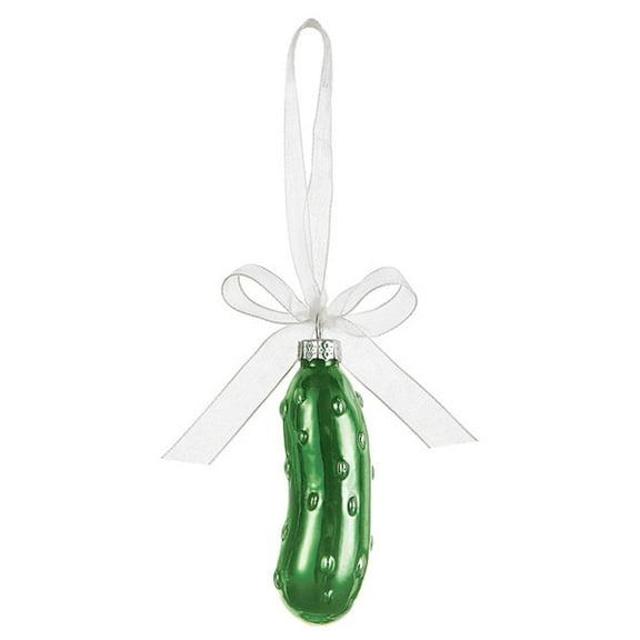 Ganz Glass Pickle Ornament in Gift Box – Fun Holiday Decoration & Collectible Keepsake