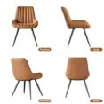 thumbnail image 2 of 2-Piece / 4-Piece Modern Dining Chair Sets with Thickened Cushions Premium Fabric Upholstered Kitchen Chairs Sturdy Metal Legs 300 lbs Capacity for Dining Room Living Room Office, 2 of 6