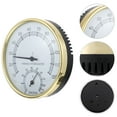 thumbnail image 1 of AURARMLET 1Pack Sauna Temperature Monitor Hygrometer Golden Finish for Outdoor Patio Use, 1 of 4