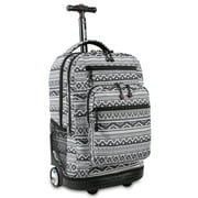 J World Unisex Sundance 20" Rolling Backpack with Laptop Sleeve for School and Travel, Tribal
