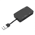 thumbnail image 2 of 6 in 1 USB 2.0 Card Reader 480Mbps Speed Memory Card Reader/Adapter/Hub 480Mbps Support Smart Card TF MS M2 SD/MMC,1 * Card Reader,Black, 2 of 8