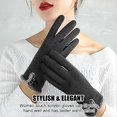 thumbnail image 4 of Women's touch screen gloves - winter gloves, warm touch screen gloves Women's warm windproof gloves, 4 of 4