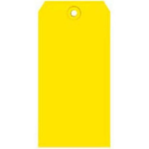 Global Industrial B43419 Shipping Tag, Yellow - No.1 - 2.75 x 1.375 in. - 1000 per Pack