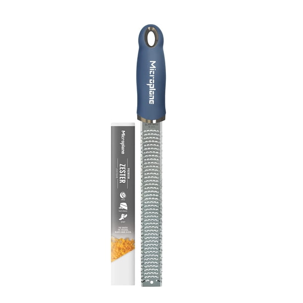Rallador Premium Microplane Azul Denim de Acero Inoxidable