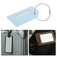 thumbnail image 5 of Unique Bargains 1 Pc Letter H Luggage Tag for Travelling Light Blue PU, 5 of 5