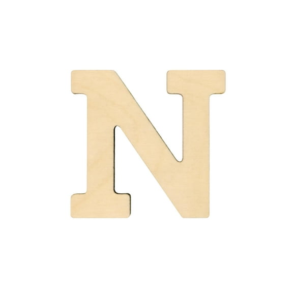 Essentials By Leisure Arts Arts Wood Letter 1.75" Birch N