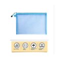 thumbnail image 5 of 5Pcs Mesh Zipper Pouch Clear Document Bag Book File Folders Stationery Pencil Case Storage Bags 5 C, 5 of 5