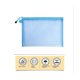 thumbnail image 5 of 5Pcs Mesh Zipper Pouch Clear Document Bag Book File Folders Stationery Pencil Case Storage Bags 5 C, 5 of 5