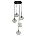 thumbnail image 1 of Artcraft Lighting Pinpoint 5 Light Pendant Black, 1 of 1