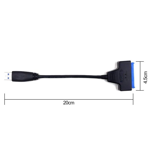 USB 3.0 to SATA Adapter Cable for 2.5 inch SSD/HDD Drives - SATA to USB 3.0 External Converter and Cable,USB 3.0 - SATA III converter (SATA-USB 3.0 converter cable)