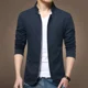 thumbnail image 3 of Chaqueta de negocios para hombre, chaqueta de cuello alto a la moda, abrigos para hombre, chaquetas casuales de negocios de corte entallado para hombre, ropa para hombre, abrigos de talla grande, 3 of 5